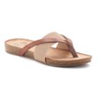 So&reg; Women's Thong Sandals, Girl's, Size: Medium (6.5), Brown