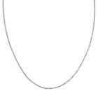 Sterling Silver Twisted Chain Necklace - 18 In, Women's, Grey