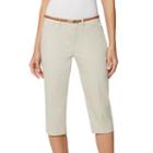Women's Gloria Vanderbilt Anita Curvy Fit Career Capris, Size: 6, Lt Beige