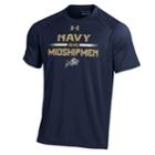 Men's Under Armour Navy (blue) Midshipmen Tech Tee, Size: Xl