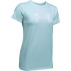 Women's Under Armour Stripe Big Logo Graphic Tee, Size: Small, Blue