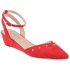 Journee Collection Journee Collection Aticus Women's Wedges, Size: Medium (12), Red