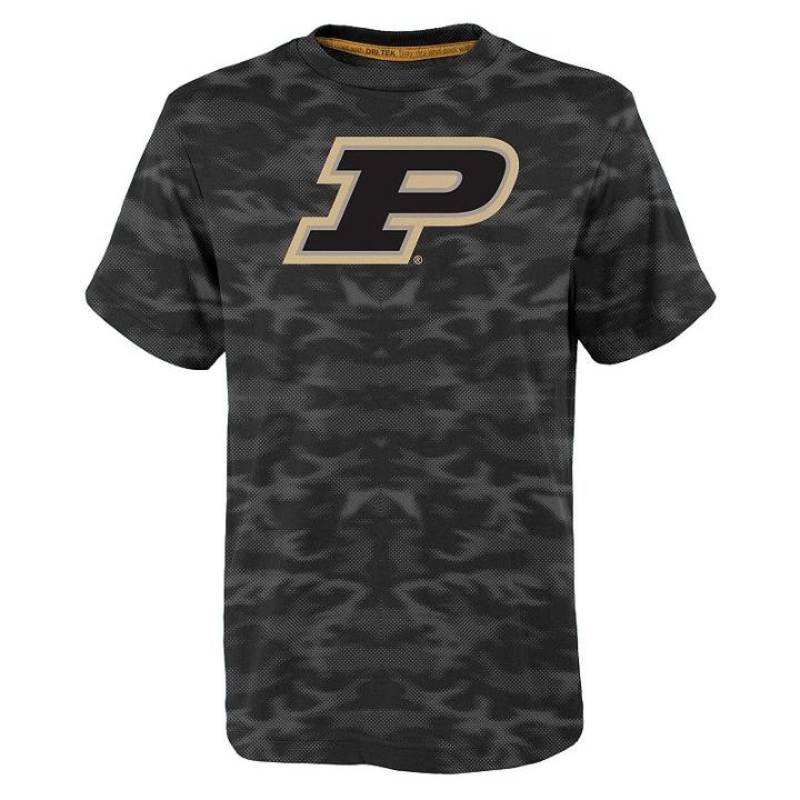 Boys 4-7 Purdue Boilermakers Vector Dri-tek Tee, Size: M 5-6, Black