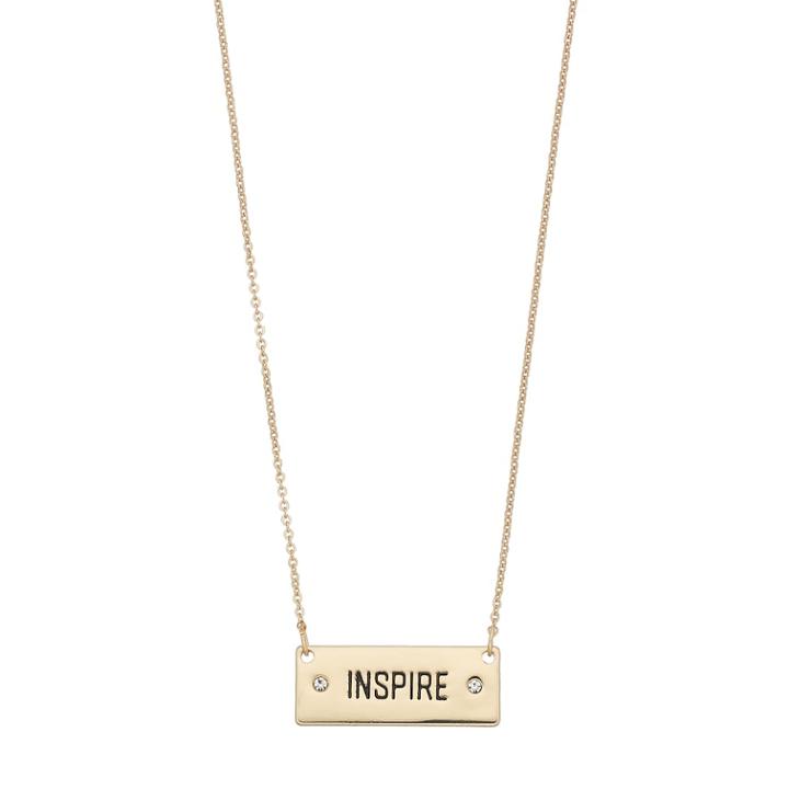 Lc Lauren Conrad Inspire Necklace, Women's, Gold