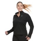 Plus Size Nike Dry 1/2-zip Running Top, Women's, Size: 2xl, Grey (charcoal)