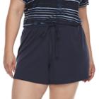Plus Size Sonoma Goods For Life&trade; Shorts, Women's, Size: 3xl, Drk Purple