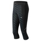 Women's New Balance Printed Accelerate Capri Workout Leggings, Size: Large, Oxford