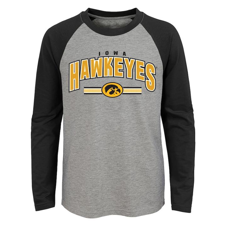 Boys 4-18 Iowa Hawkeyes Audible Tee, Size: 8-10, Grey