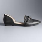 Simply Vera Vera Wang Longboat Women's D'orsay Flats, Size: 9, Black