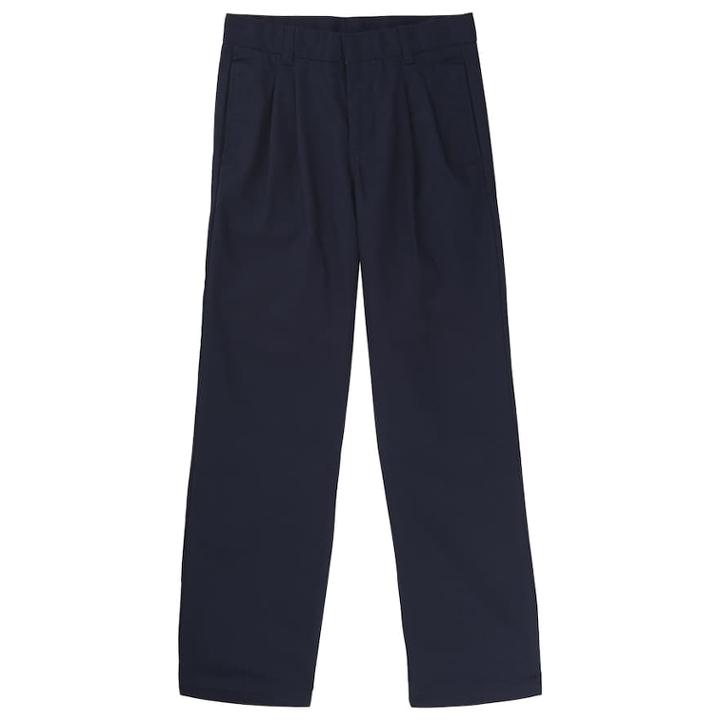 Boys 8-20 French Toast Relaxed-fit Pleated Pants, Size: 4, Blue (navy)