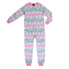 Girls 4-16 Jellifish Patterned Blanket Sleeper One-piece Pajamas, Size: 6-6x, Natural