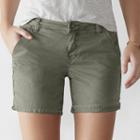 Women's Sonoma Goods For Life&trade; Color Chino Shorts, Size: 12, Med Green