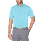 Men's Grand Slam Off Course Slim-fit Textured Golf Polo, Size: Small, Blue