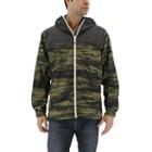 Men's Adidas Climaproof Hooded Rain Jacket, Size: Medium, Med Green