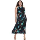 Plus Size Apt. 9&reg; Strappy Blouson Maxi Dress, Women's, Size: 3xl, Black