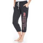 Women's Concepts Sport Boston Red Sox Ringer Capri Pants, Size: Large, Black