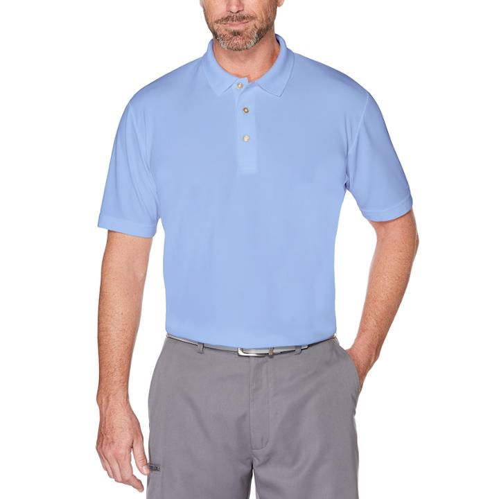 Men's Grand Slam Off Course Textured Golf Polo, Size: Medium, Lt Purple