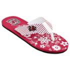 Women's South Carolina Gamecocks Floral Flip Flop Sandals, Size: Xl, Multi