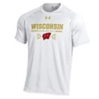 Men's Under Armour Wisconsin Badgers Selection Sunday Tech Tee, Size: Small, White