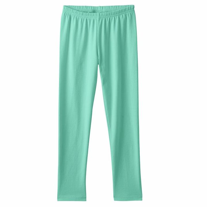 Girls 4-10 Jumping Beans&reg; Solid Knit Leggings, Girl's, Size: 6, Brt Green