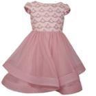 Girls 7-16 Bonnie Jean Short Sleeve Sequined Party Dress, Size: 8, Pink