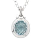 Sterling Silver Blue Topaz Pendant Necklace, Women's, Size: 18
