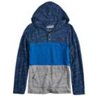 Boys 8-20 & Husky Urban Pipeline&reg; Colorblock Hooded Tee, Size: L Husky, Dark Blue