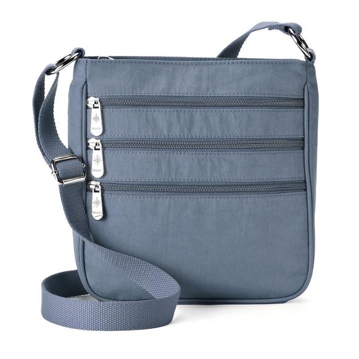 Mondo Triple Zip Crossbody Bag, Women's, Blue