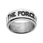 Star Wars Stainless Steel May The Force Be With You Spinner Band - Men, Size: 9, Grey