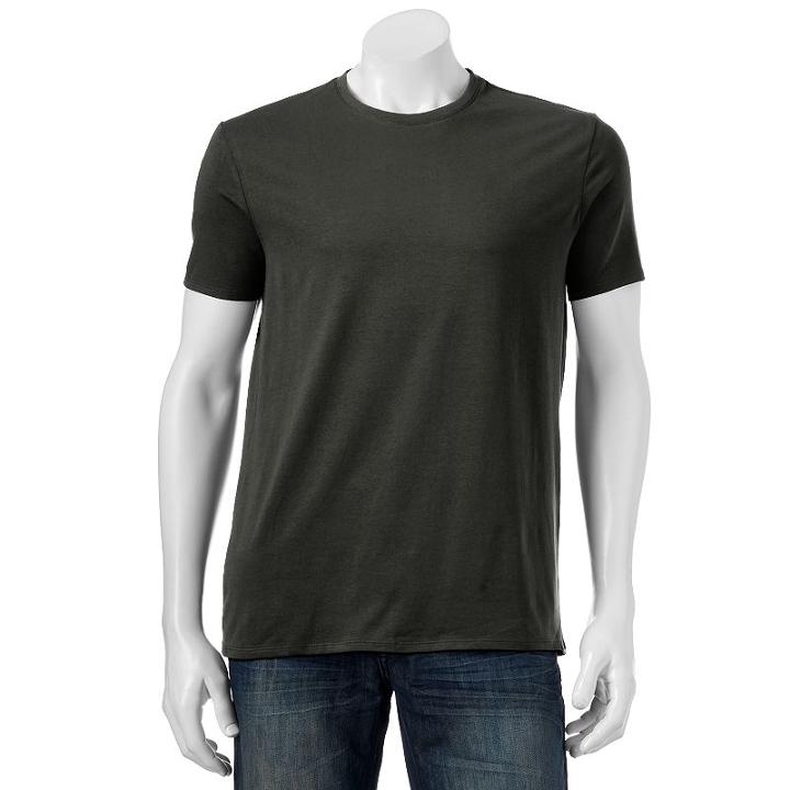 Men's Apt. 9 Solid Tee, Size: Small, Dark Grey