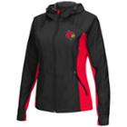 Women's Campus Heritage Louisville Cardinals Step Out Windbreaker Jacket, Size: Xxl, Grey (charcoal)