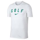 Men's Nike Dri-fit Golf Graphic Tee, Size: Xl, White
