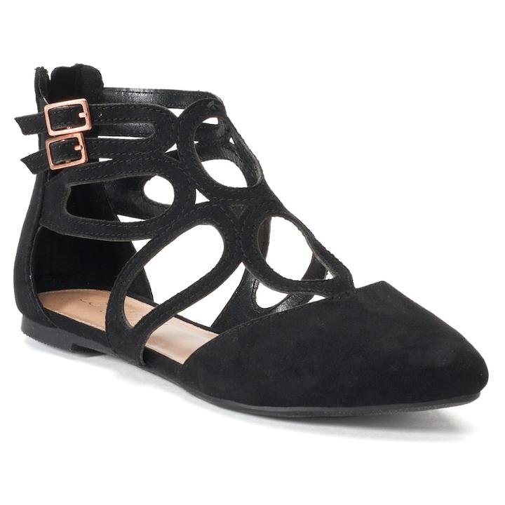 Lc Lauren Conrad Poem Women's Flats, Size: 6, Black