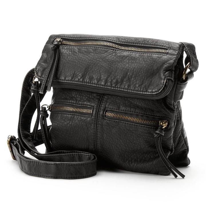 Sonoma Goods For Life&trade; Dallas Flap Crossbody Bag, Women's, Black