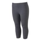 Juniors' Plus Size So&reg; Capri Leggings, Girl's, Size: 1xl, Dark Grey