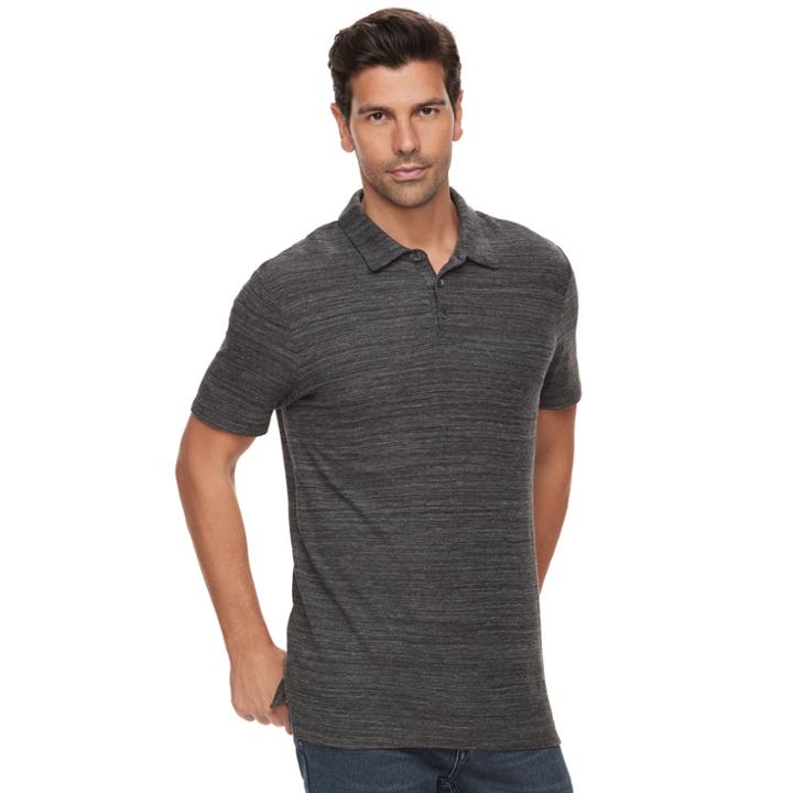Men's Marc Anthony Luxury+ Solid Slim-fit Modal Polo, Size: Large, Black