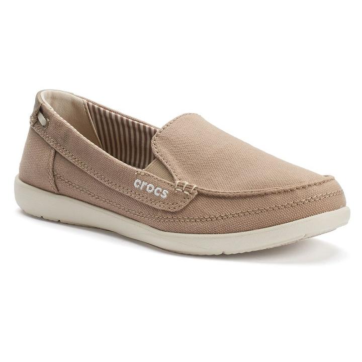 Crocs Walu Ii Women's Loafers, Size: 7, Med Beige
