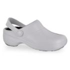 Easy Works By Easy Street Time Women's Work Clogs, Size: Medium (7), White