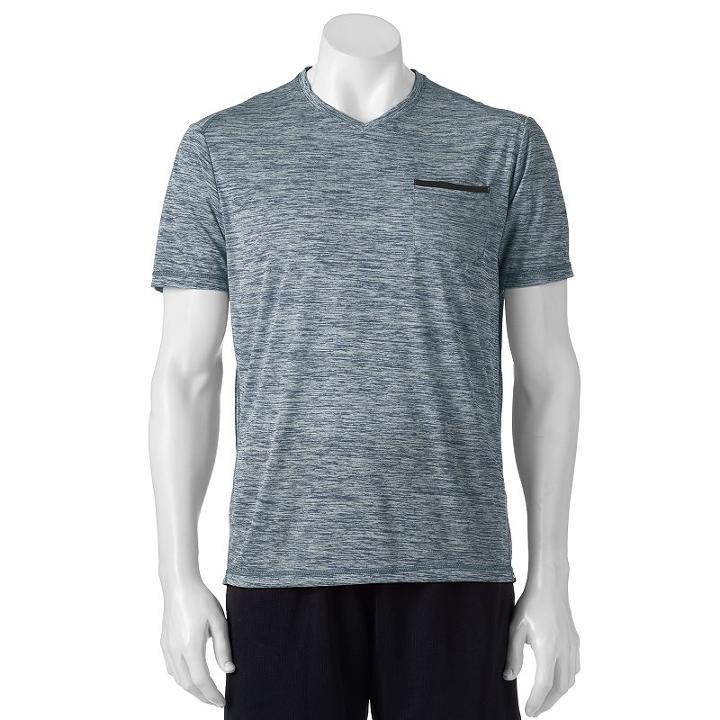 Men's Hemisphere Space-dyed Performance Tee, Size: Medium, Blue