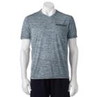 Men's Hemisphere Space-dyed Performance Tee, Size: Medium, Blue