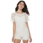 Juniors' Love, Fire Lace Romper, Teens, Size: Large, White