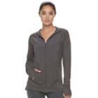 Women's Tek Gear&reg; Jersey Thumb Hole Jacket, Size: Small, Black
