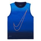Boys 4-7 Nike Sublimated Logo Muscle Tank Top, Size: 4, Dark Blue