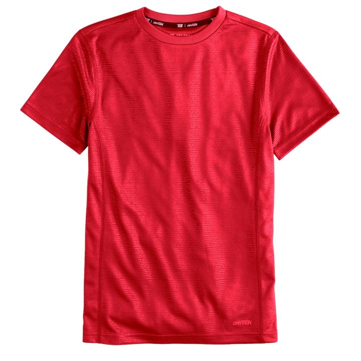 Boys 8-20 Tek Gear&reg; Embossed Tee, Size: M(10-12), Med Red