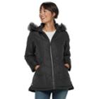 Women's D.e.t.a.i.l.s Hooded Quilted Jacket, Size: Small, Hematite