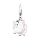 Sterling Silver Pig Charm, Women's, Grey