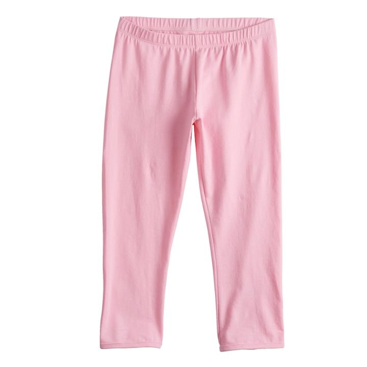 Girls 7-16 & Plus Size So® Lattice Back Capri Leggings, Size: 7-8, Light Pink