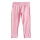 Girls 7-16 & Plus Size So&reg; Lattice Back Capri Leggings, Size: 7-8, Light Pink
