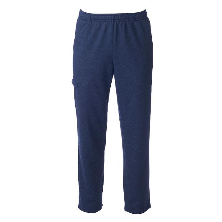 Big & Tall Tek Gear&reg; Fleece Cargo Pants, Men's, Size: 4xb, Blue (navy)