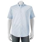 Big & Tall Croft & Barrow&reg; True Comfort Classic-fit Stretch Button-down Shirt, Men's, Size: L Tall, Med Blue